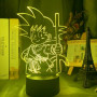 Lampe 3D Dragon Ball Goku jaune