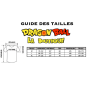 Costume Dragon Ball San Goku guide des tailles