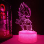 Lampe 3D Dragon Ball Vegeta rose