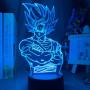 Lampe 3D Dragon Ball Goku Saiyan 2 bleu