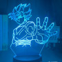 Lampe 3D Dragon Ball Vegeto bleu